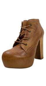 Botines Cuero Caramel