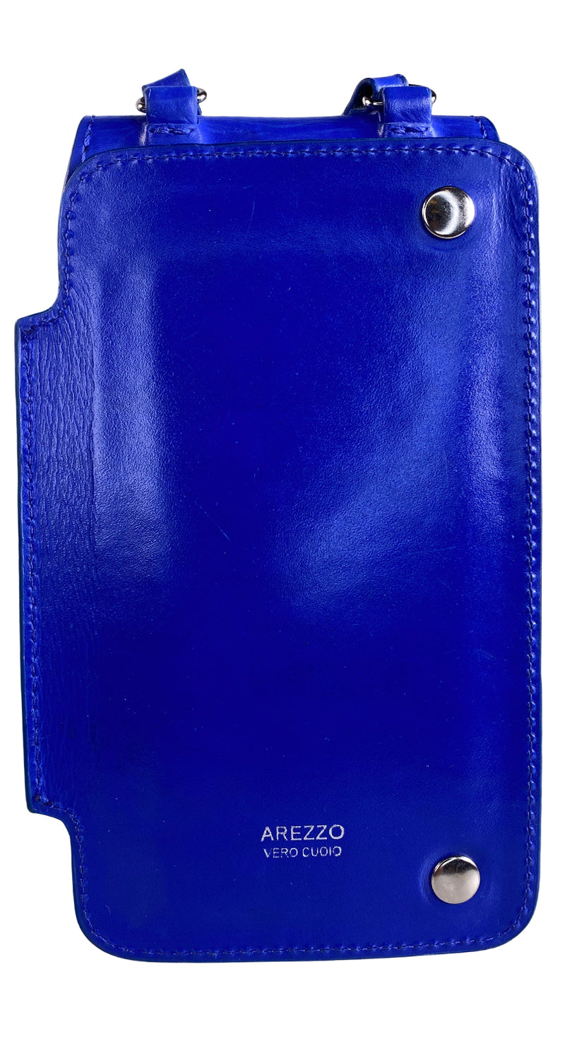 Bandolera Cuero Azul