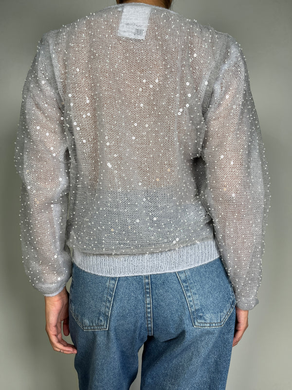 Sweater Traslucido Lentejuelas