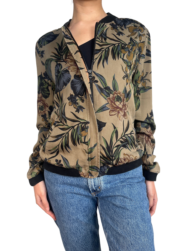 Chaqueta Bomber Flores