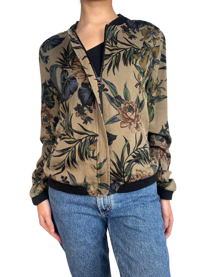 Chaqueta Bomber Flores