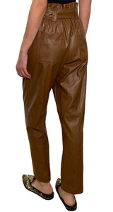 Pantalón Cuero Café