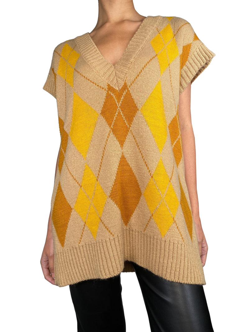 Sweater Tejido Sin Mangas