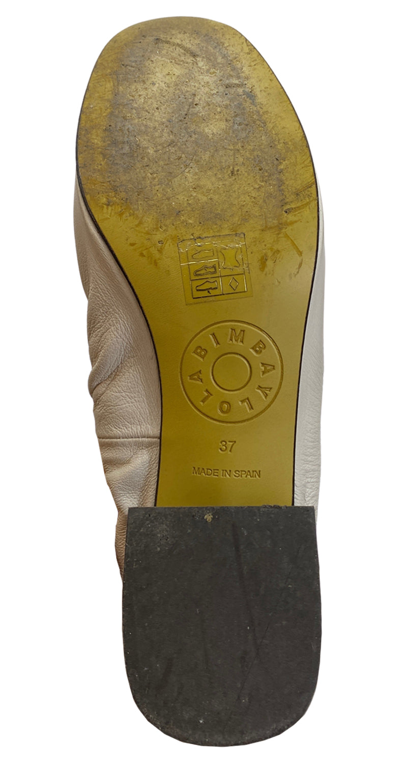 Zapatos Cuero Blanco