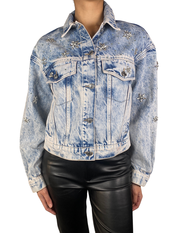 Chaqueta Denim Con Aplicaciones