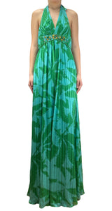 Vestido Seda Verde