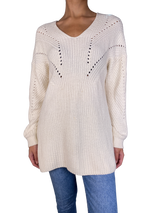 Sweater Blanco Tejido