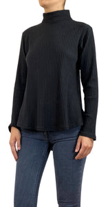 Sweater Negro Fruncido