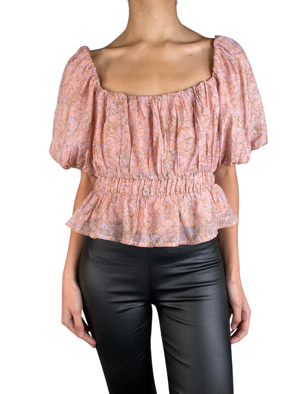 Blusa Corta Fruncida