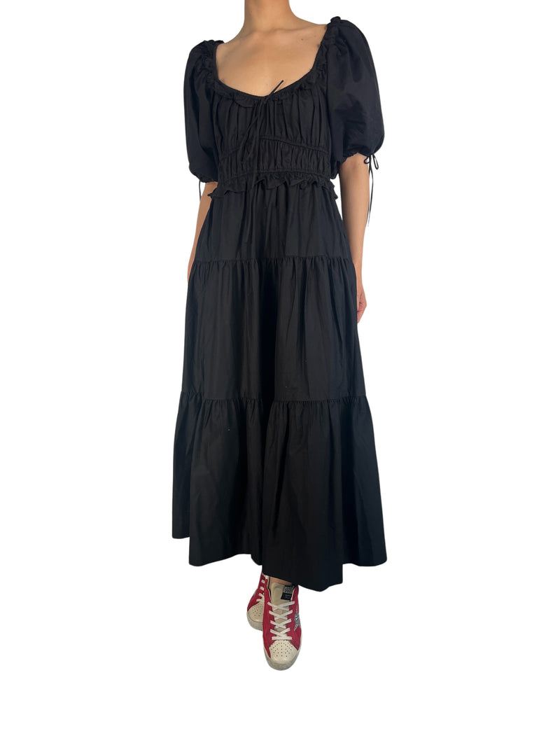 Vestido Mangas Aglobadas