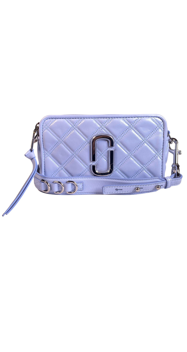 Bandolera Cuero Celeste