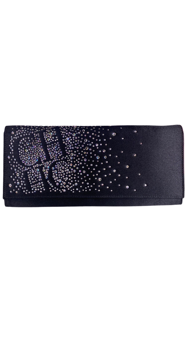 Clutch Negro Con Aplicaciones