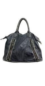 Cartera Cuero Negro