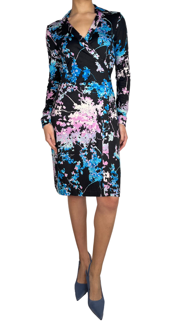Vestido Seda Wrap