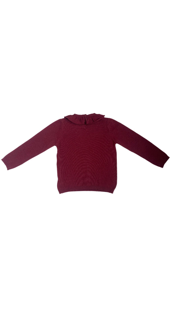 Sweater Tejido Burdeo