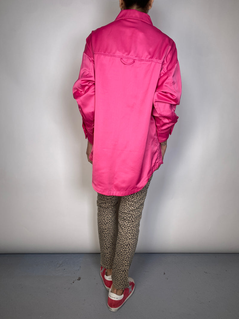 Sobrecamisa Fucsia Satinada