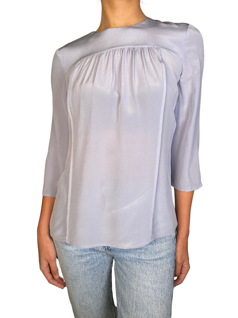 Blusa Seda Gris