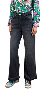 Jeans Negro Palazzo