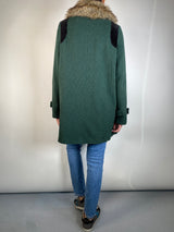 Abrigo Con Pelaje Sintético en Cuello