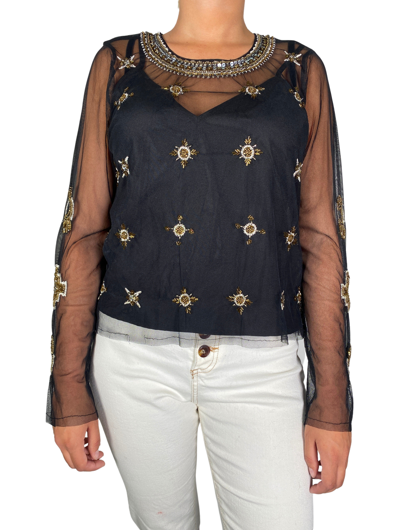 Blusa Mostacillas y Lentejuelas