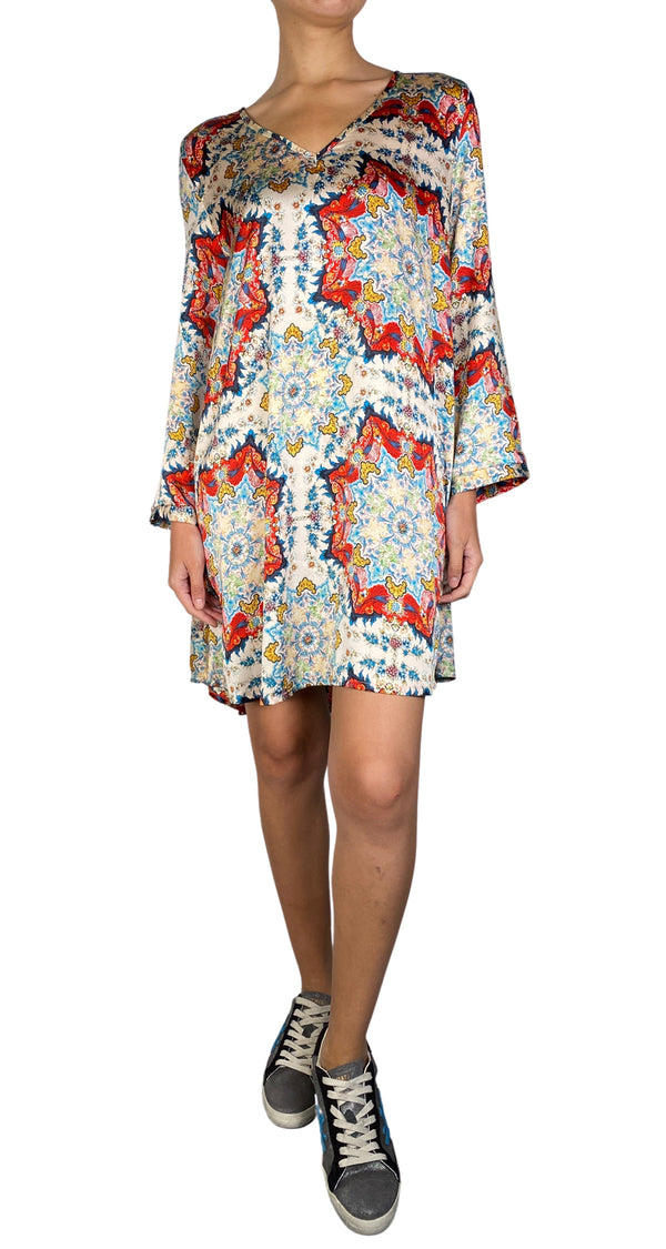 Vestido Mini Estampado Multicolor