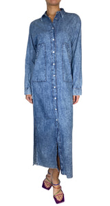 Vestido Camisero Azul