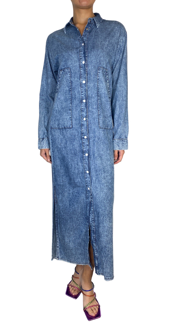 Vestido Camisero Azul