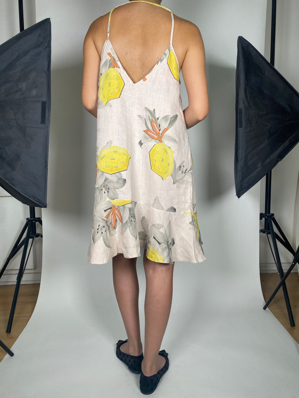 Vestido Lino Estampado