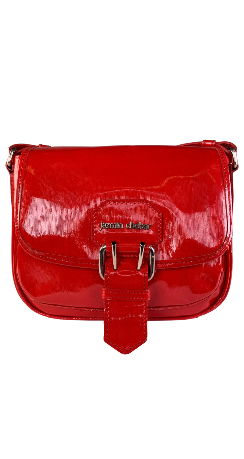 Bandolera Cuero Charol