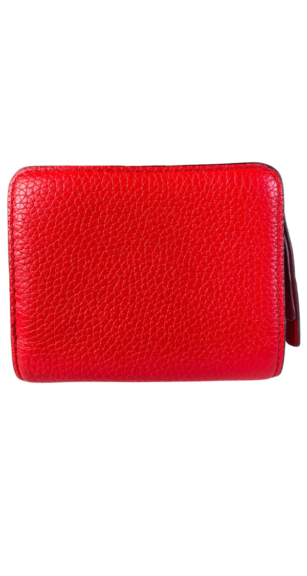 Billetera Cuero Rojo
