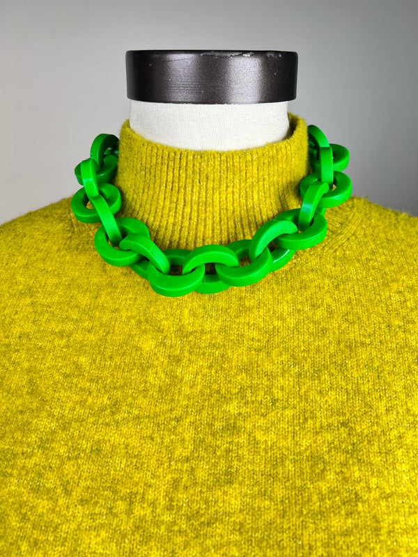 Collar Cadenas Verde