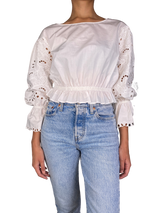 Blusa Mangas con Broderie