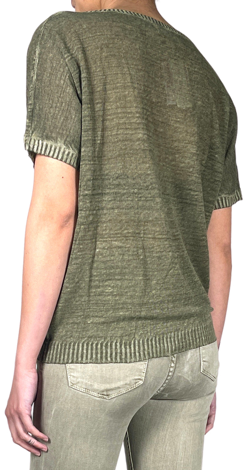 Polera Verde Lino