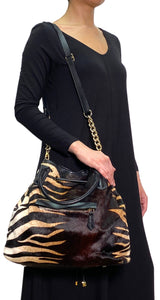 Cartera Cuero Animal Print