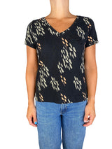 Polera Negra Estampada