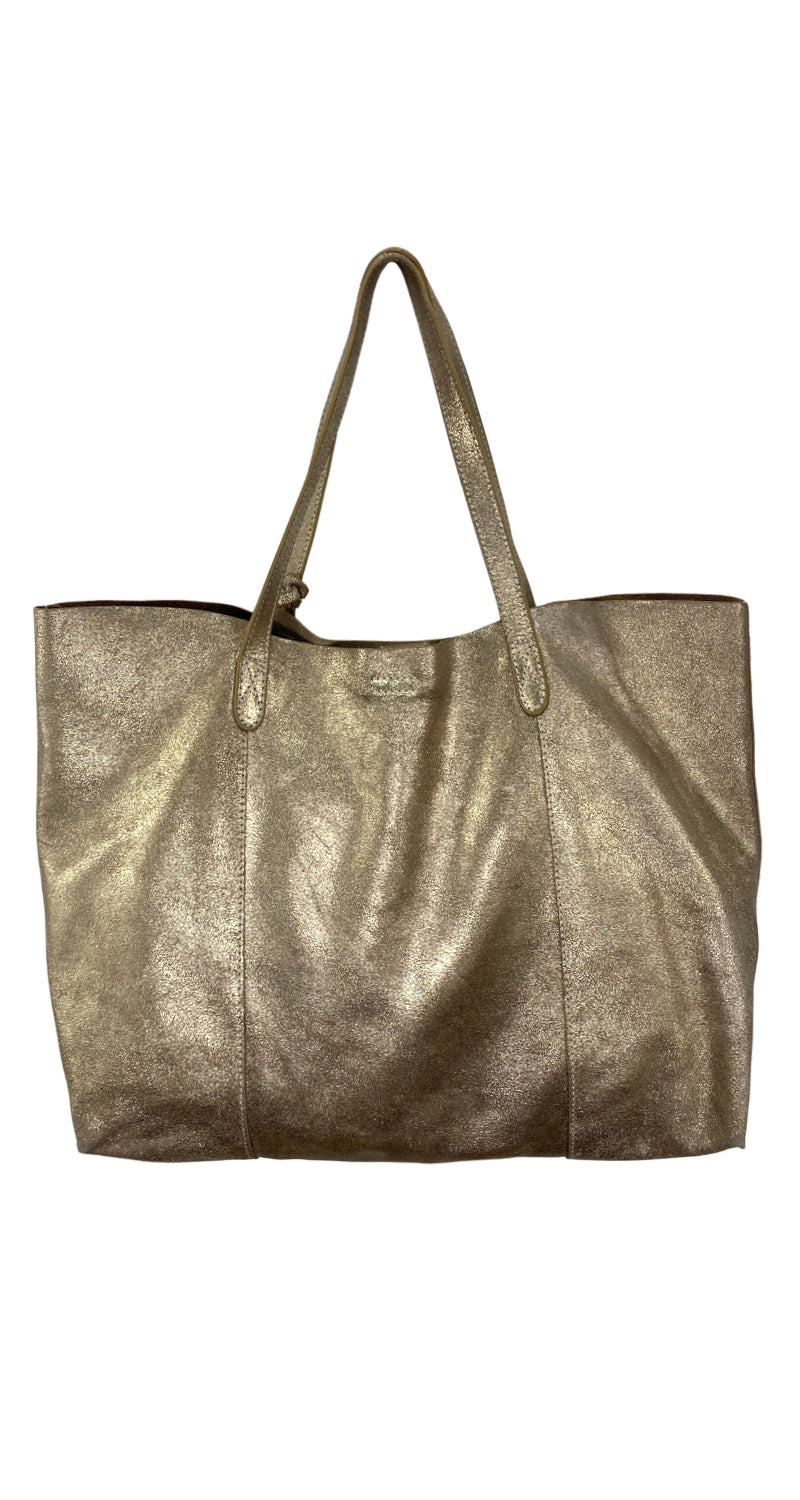Bolso Dorado Cuero