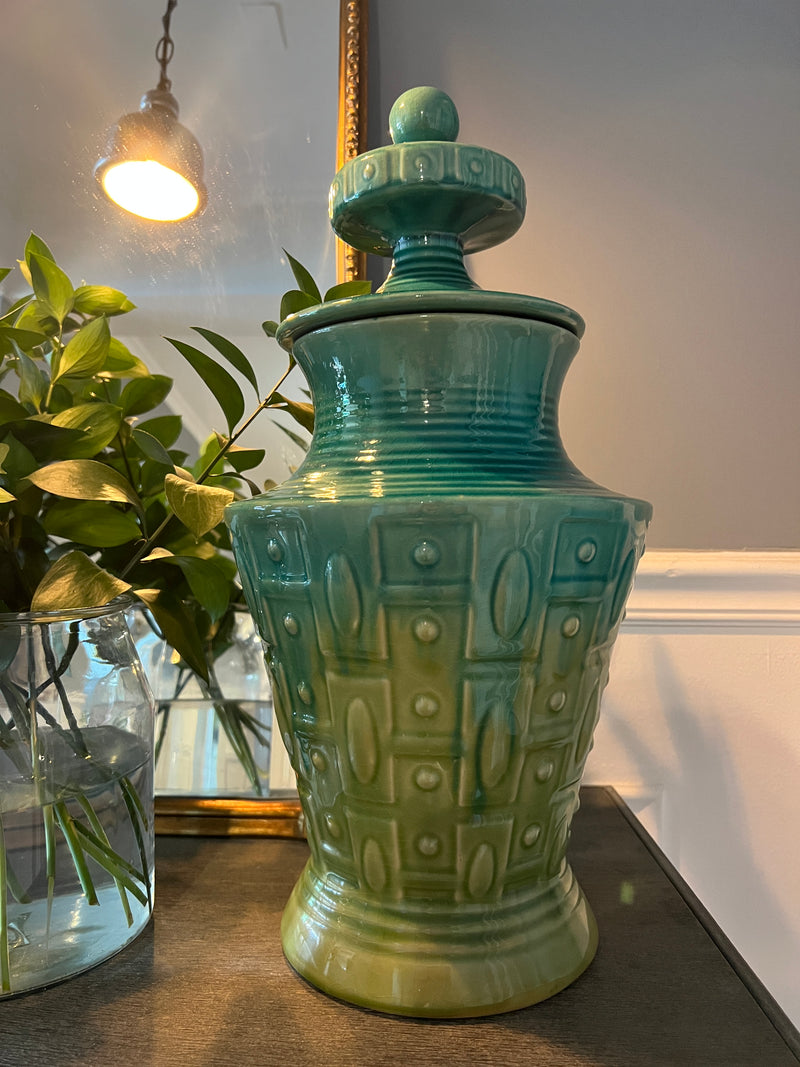 Vasija Verde Y Azul en Degradé