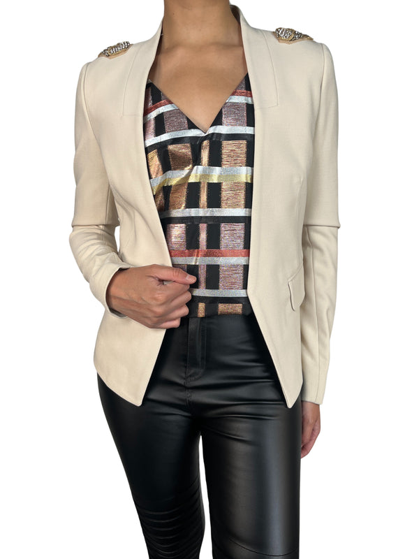 Chaqueta Aplicaciones Hombro