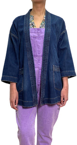 Chaqueta Denim Flores