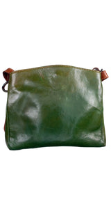 Cartera Cuero Verde