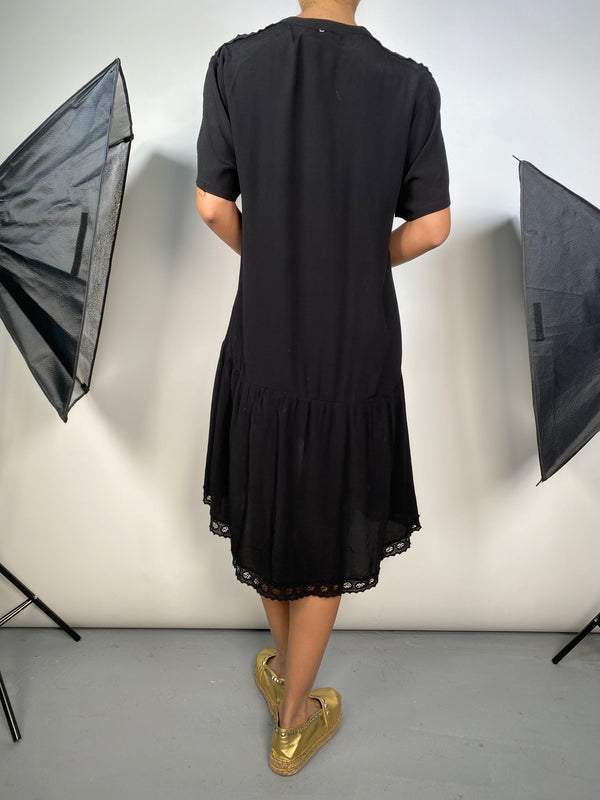 Vestido Negro Broderie