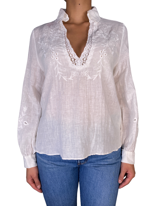 Blusa Crudo Bordada