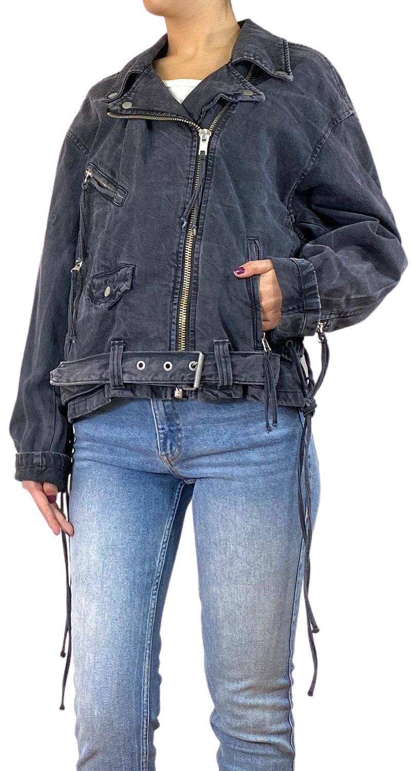 Chaqueta Denim Biker