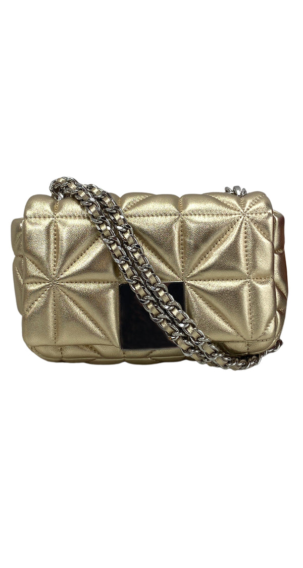 Cartera Cuero Acolchada