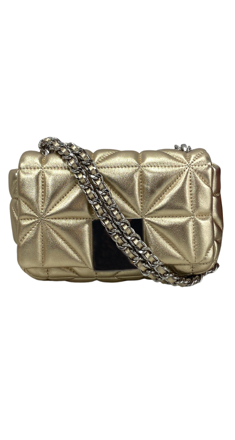Cartera Cuero Acolchada