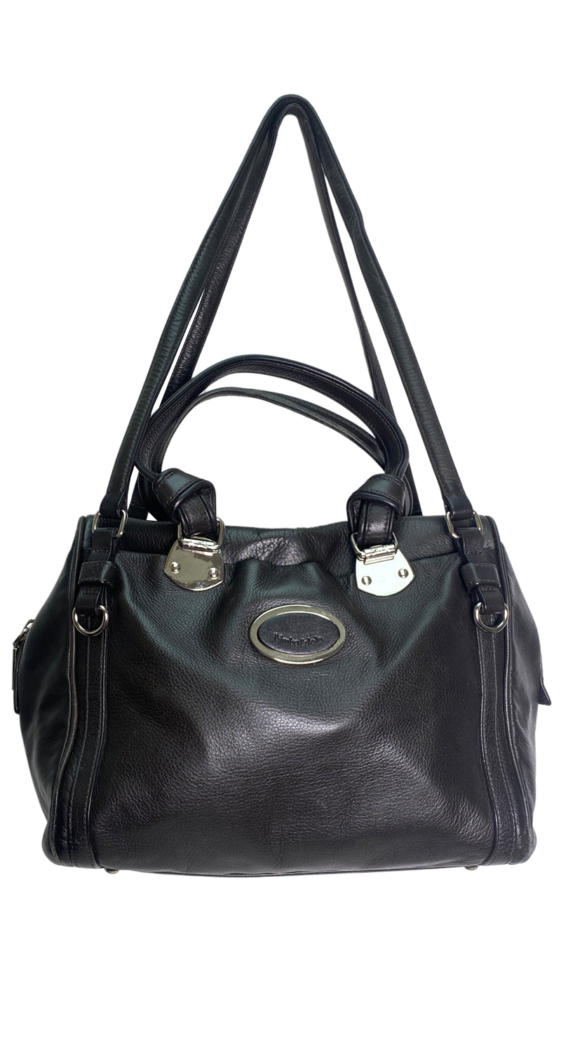 Cartera Cuero Negro