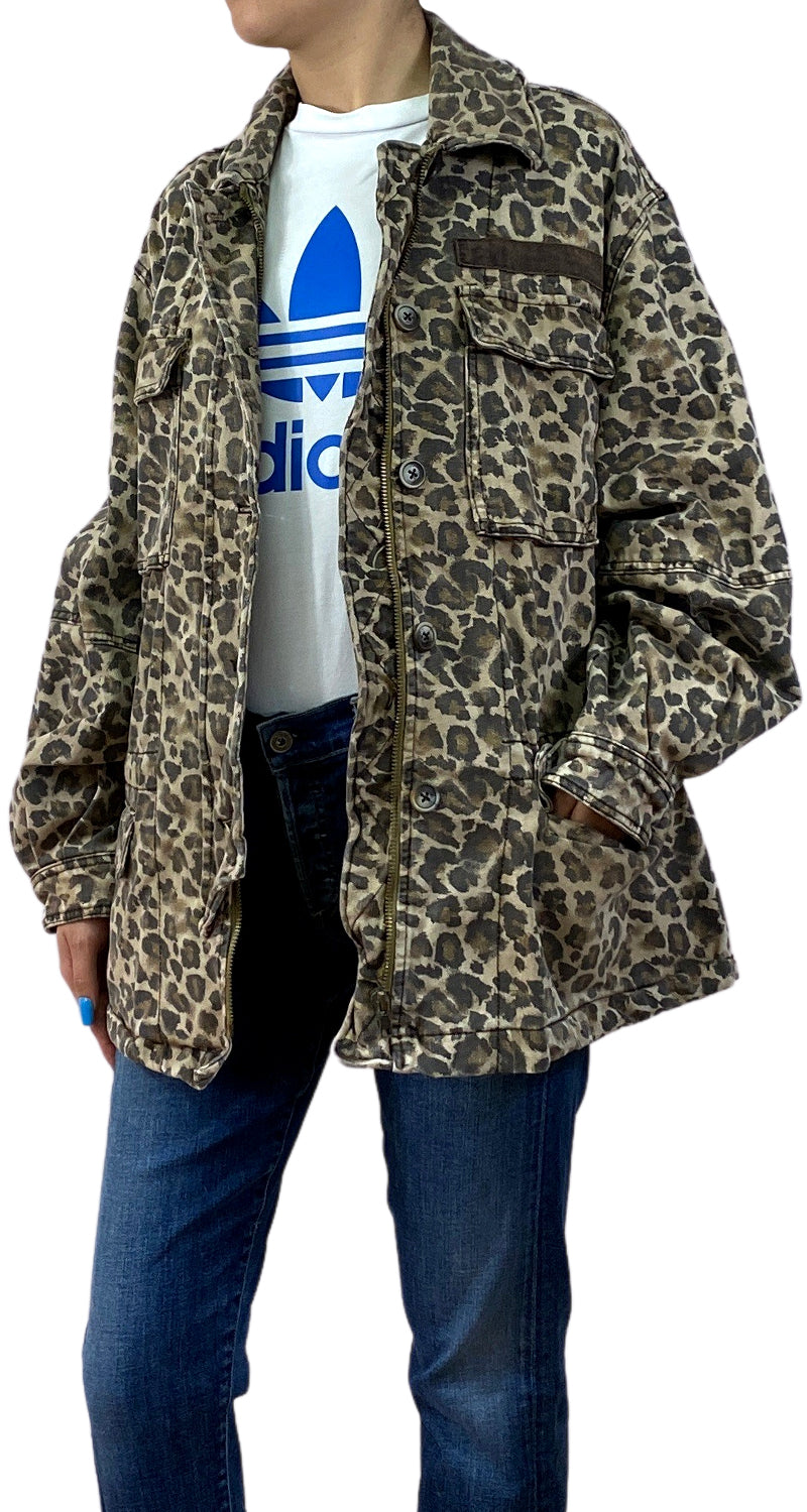 Chaqueta Denim Animal Print