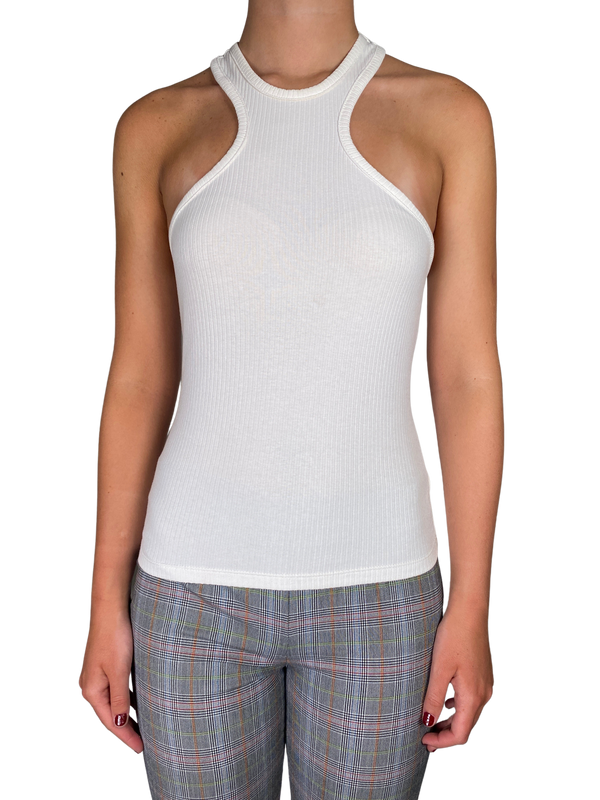 Polera Blanca sin mangas