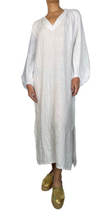 Vestido Blanco Lino