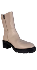 Botas Cuero Beige